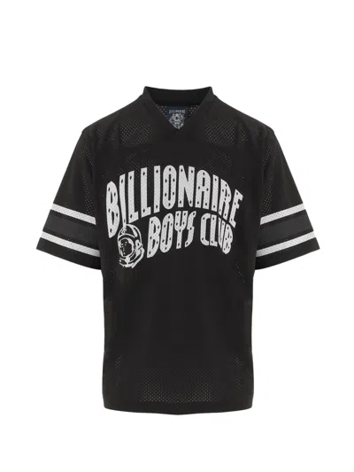 Billionaire Logo-print Perforated T-shirt In Black
