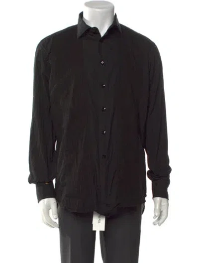 Pre-owned Billionaire Long Sleeve Dress Shirt In Black