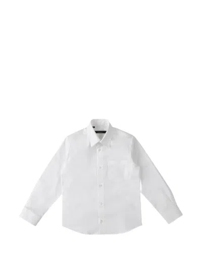 Billionaire Kids' Long-sleeves Shirt In White
