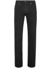 Billionaire Logo-embroidered Straight-cut Jeans In Black