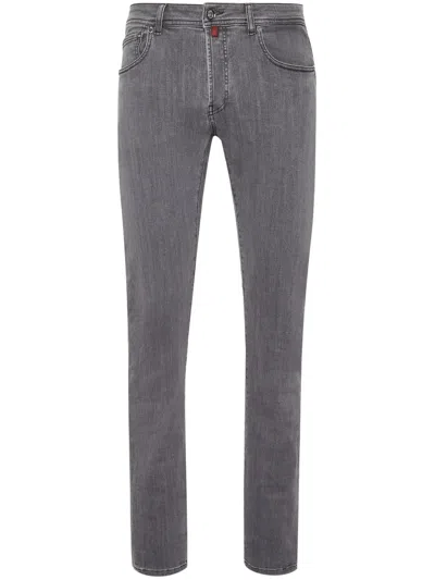 Billionaire Low-rise Slim-fit Jeans In Grau