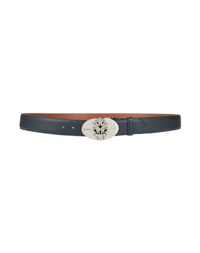Billionaire Man Belt Midnight Blue Size S Leather