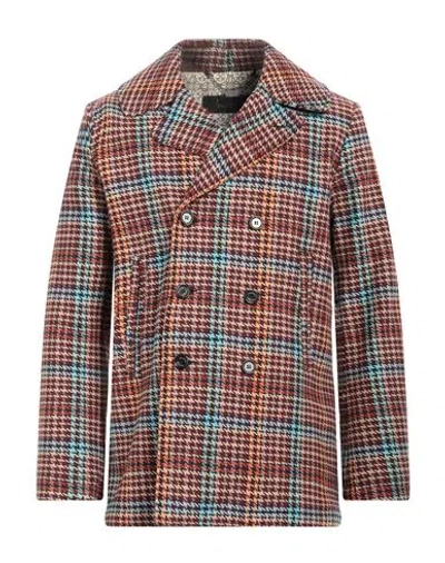 Billionaire Man Coat Burgundy Size Xl Merino Wool In Red