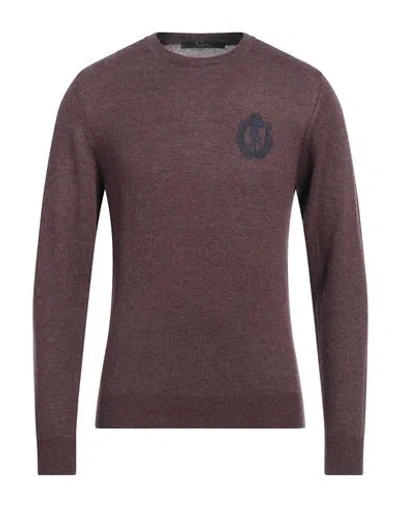 Billionaire Man Sweater Chocolate Brown Size L Viscose, Wool, Cashmere