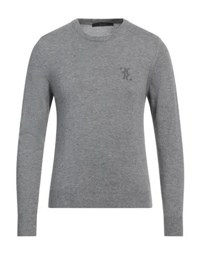 Billionaire Man Sweater Light Grey Size L Wool, Viscose, Cashmere In Grey