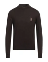 Billionaire Man Turtleneck Dark Brown Size Xxl Wool, Viscose, Cashmere
