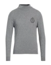 Billionaire Man Turtleneck Grey Size L Wool, Viscose, Cashmere In Grey