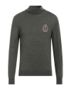 Billionaire Man Turtleneck Military Green Size Xl Wool, Viscose, Cashmere In Green