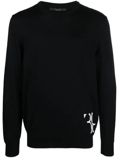 Billionaire Merino-blend Jumper In Black