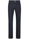 Billionaire Low-rise Straight-leg Jeans In "14 Dark Blue"