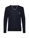 Billionaire 미겔 V넥 스웨터 In Blue