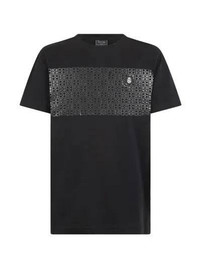 Billionaire Monogram T-shirt In Black