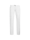 Billionaire 모노그램 스터드 슬림 핏 진 In White