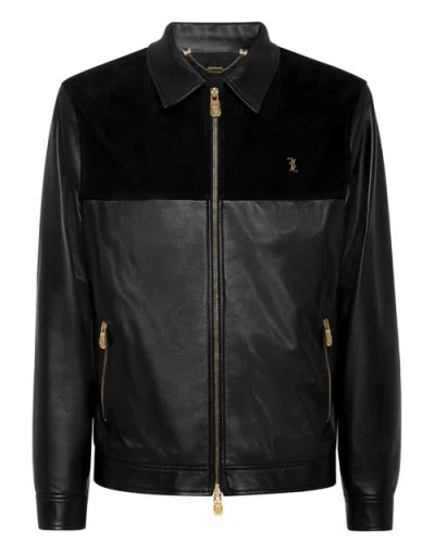 Billionaire Nappa And Suede Blouson Men In Black