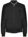 Billionaire Panelled Bomber Jacket In Black