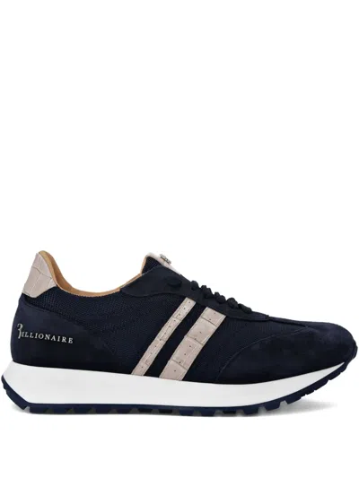 Billionaire Panelled Sneakers In Blue