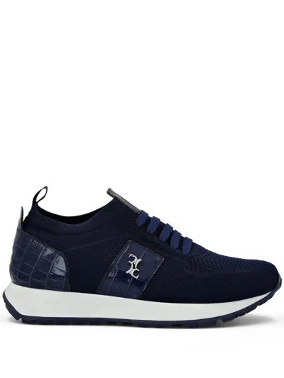 Billionaire Panelled Mesh Sneakers In Blue