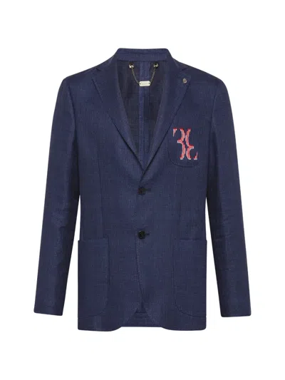 Billionaire 패치 포켓 블레이저 In Blue