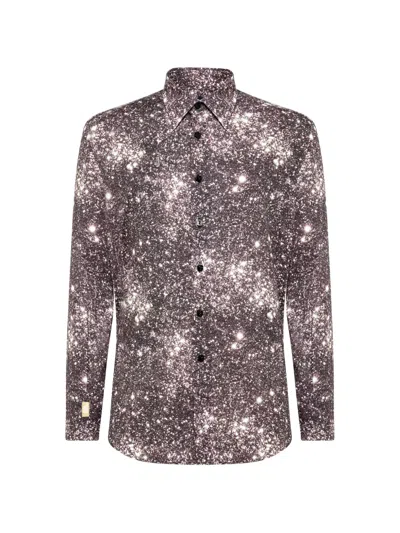 Billionaire 패턴 셔츠 In Pink