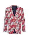Billionaire Patterned Slim-fit Blazer In Multi