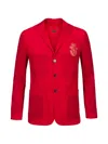Billionaire Peter Patch-pockets Blazer In Red