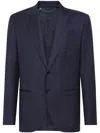 Billionaire Pinstripe-pattern Wool Blazer In Blue