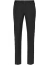 Billionaire Embroidered Wool Chinos In 黑色