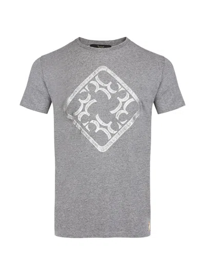 Billionaire Roger Logo-print Cotton T-shirt In Gray