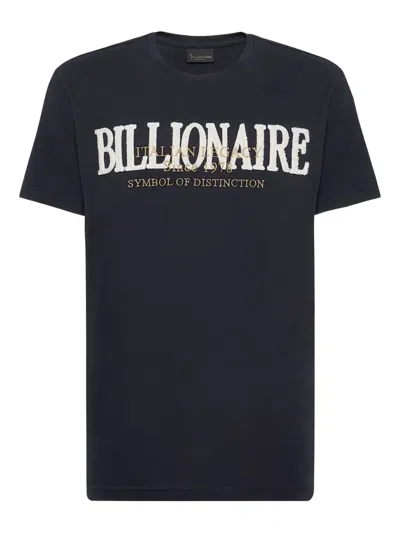 Billionaire Round-neck T-shirt In Blue