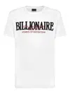 Billionaire Round-neck T-shirt In White