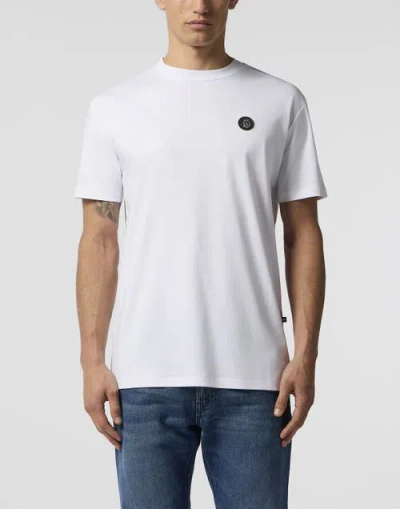 Billionaire Round Neck T-shirt Basic Men In White