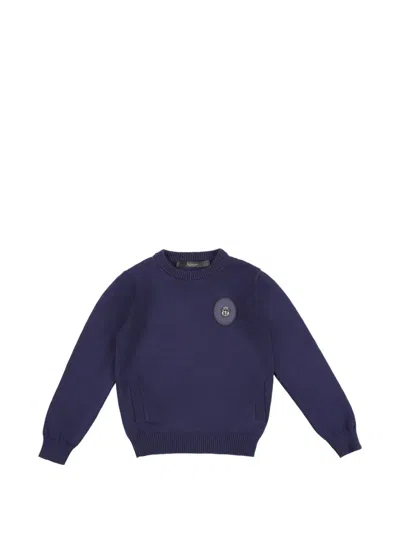 Billionaire Kids' Round-neck Sweater In Blue