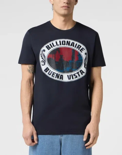 Billionaire Round-neck T-shirt Men In Blue
