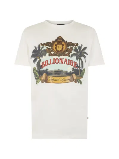 Billionaire Round-neck T-shirt In Neutral