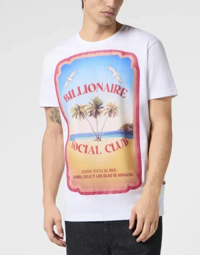 Billionaire Round-neck T-shirt Social Club Men In White
