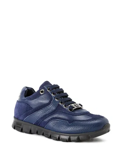 Billionaire Kids' Runner Original Panelled Sneakers In Blue