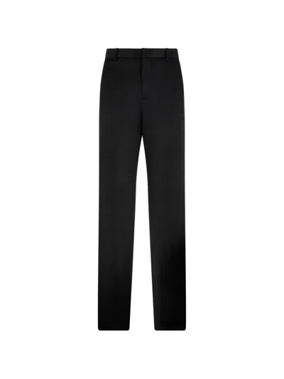 Billionaire Satin Loose Trousers In Black