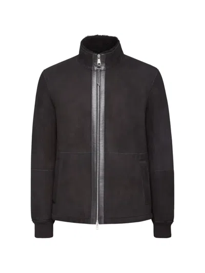 Billionaire Shearling Jacket In Black