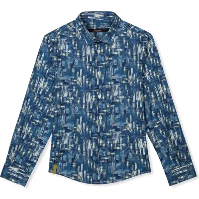 Billionaire Kids'  Shirt "simeon" Boy In Darkblue
