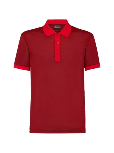 Billionaire 반소매 폴로 셔츠 In Red