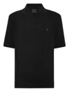 Billionaire Short-sleeve Ribbed Polo Shirt In Black