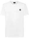 Billionaire Round Neck T-shirt Basic Men In White