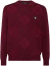 Billionaire Silk-merino Wool Blend Jumper In Red