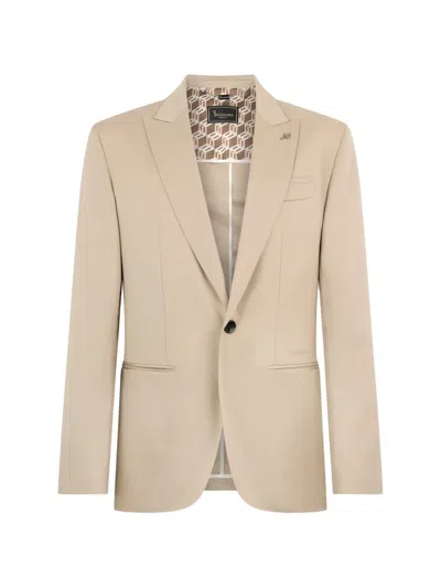 Billionaire Single-breasted Blazer In Neutral