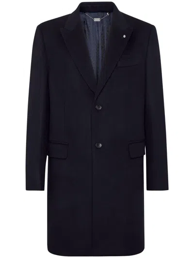 Billionaire Single Breasted Coat In Blue