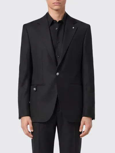 Billionaire Single-breasted Virgin Wool Blazer In Black