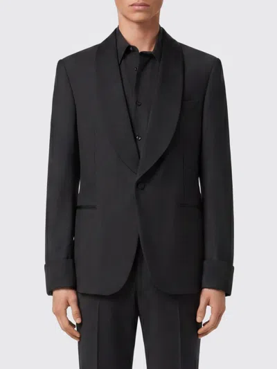 Billionaire Single-breasted Wool Blazer In Black