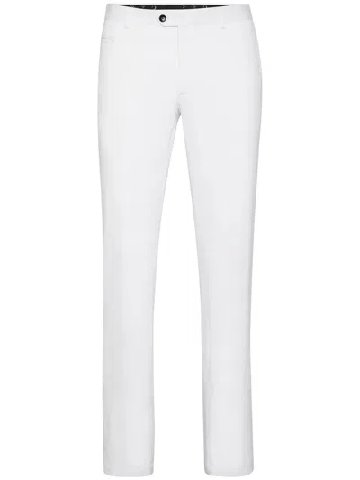 Billionaire Slim Fit Trousers In White