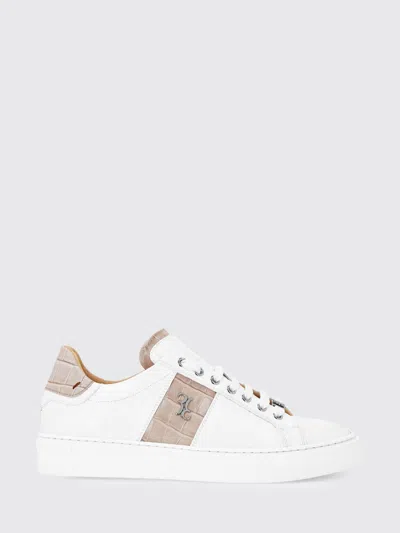 BILLIONAIRE BILLIONAIRE CROC-EFFECT LEATHER LOW-TOP TRAINERS WITH METALLIC LOGO,I71008243