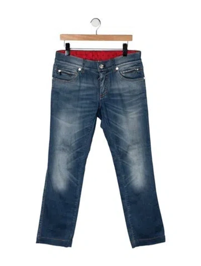 Pre-owned Billionaire Straight-leg Jeans In Blue/silver